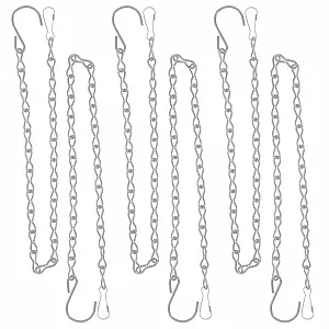 Ланцюжки для підвісних кошиків ACONDE 6 шт. 50 см металеві - Фото 1