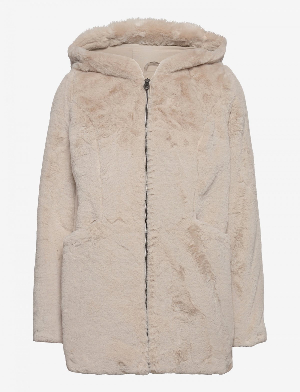 Куртка ONLY ONLMALOU FAUX FUR COAT CC OTW 15205622-Moonbeam Бежевый XS, фото №1