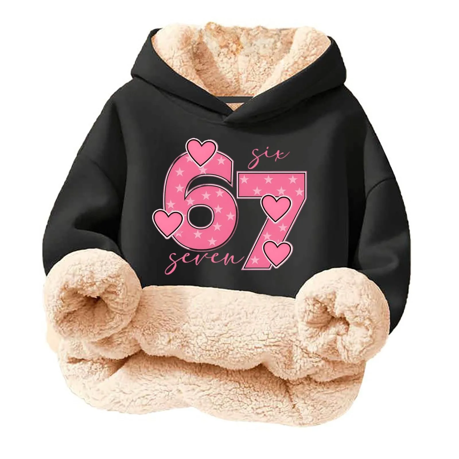 Худи для девочек, удобная толстовка для мальчиков, детская худи для девочек, мягкий флис, теплая дышащая толстовка, повседневная модная графика, куртка, рубашка с длинными рукавами, фото №1