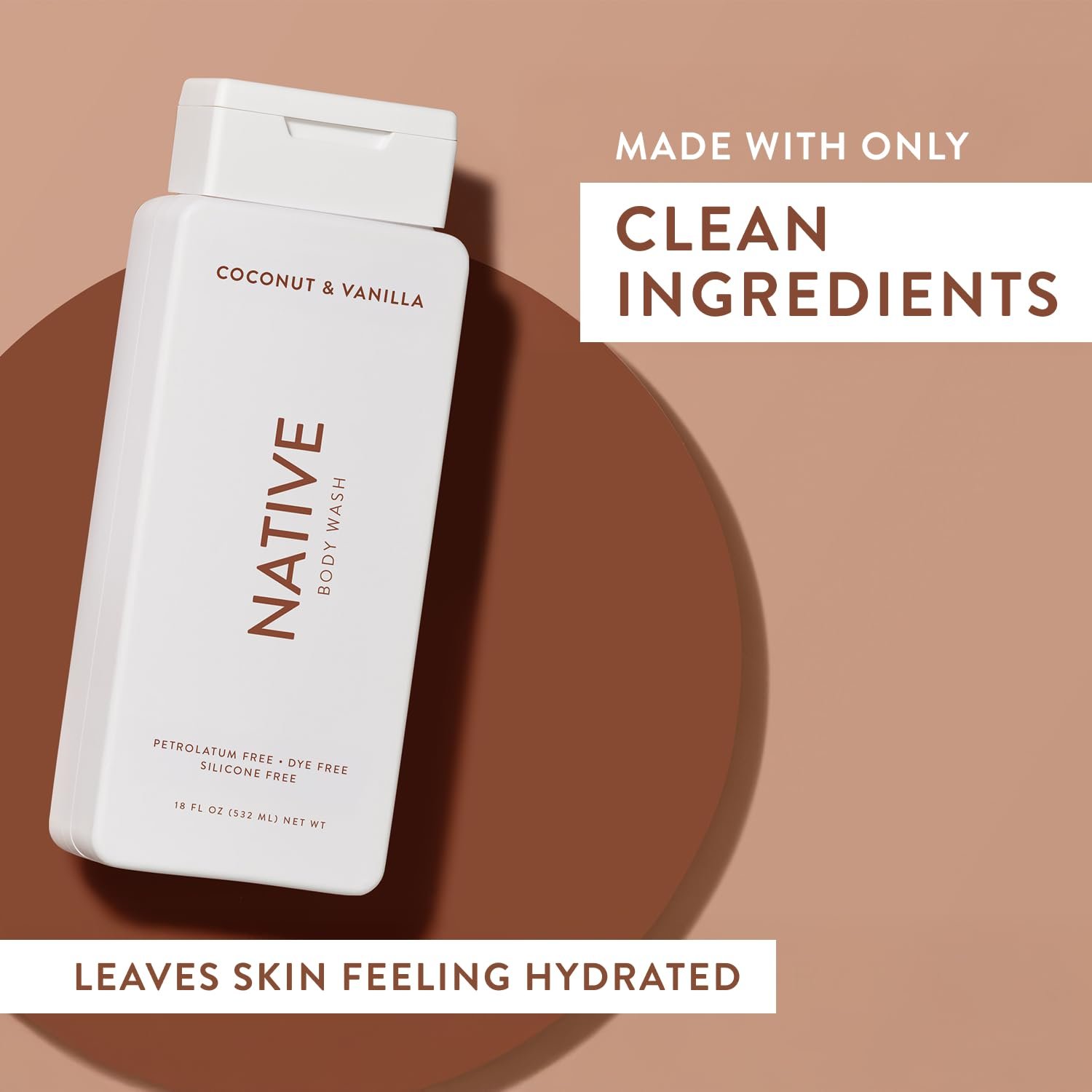 Гель для душа Native с ароматом кокоса и ванили 532 мл, фото №6