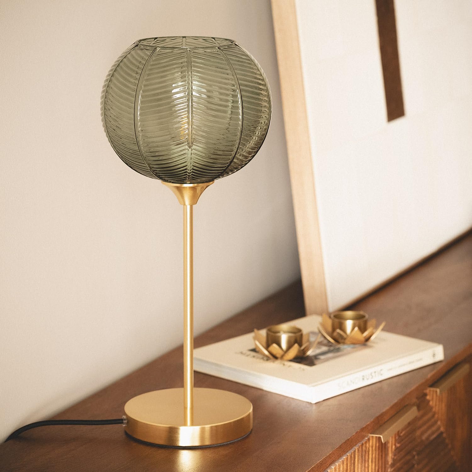 Настільна лампа LEDKIA LIGHTING Klimt метал та скло E27, фото №8