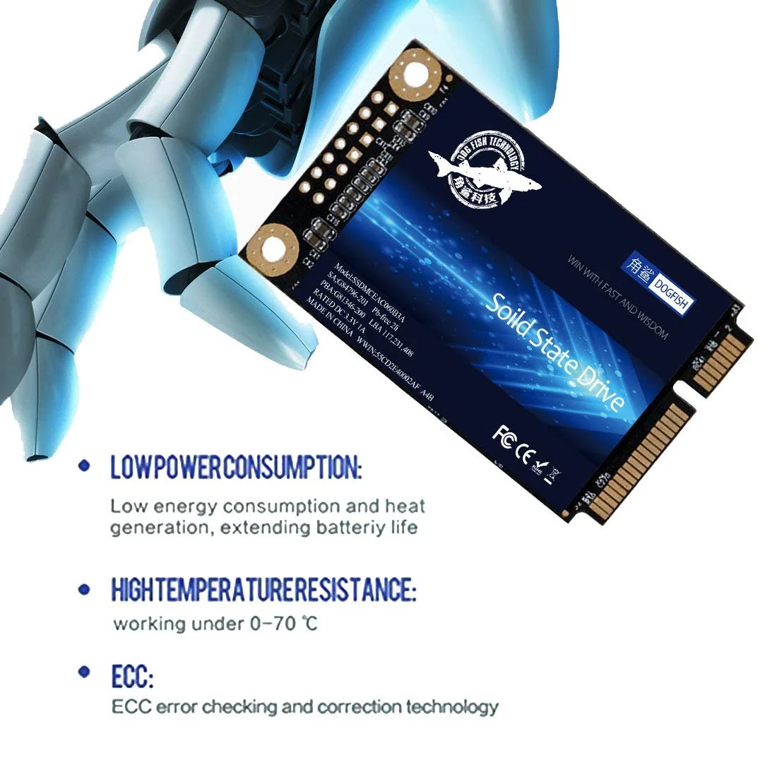SSD-накопитель Dogfish 250 ГБ mSATA SATA3 Internal, фото №2