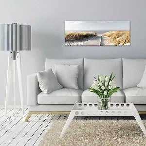 Скляна картина artissimo AG1916A The Path to the Sea 80 x 30 см Blue Beige synthetic.ua - Фото 1