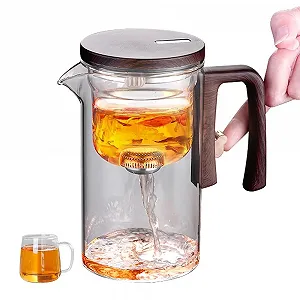 Чайник-заварник скляний Magic Glass Enchanti 720 мл прозорий - Фото 1