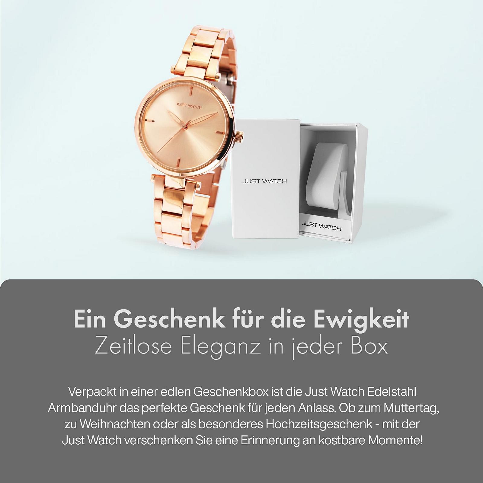 Часы Just Watch Emma JW10084 Женские Часы Нержавеющая Сталь Откидная Застежка Элегантные Аналоговые Кварцевые, фото №6 Часы Just Watch Emma JW10084 Женские Часы Нержавеющая Сталь Откидная Застежка Элегантные Аналоговые Кварцевые, фото №6