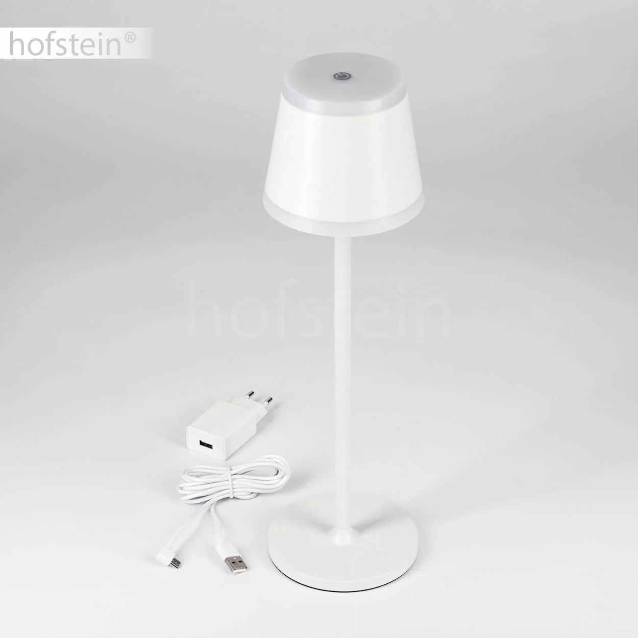 Настільна лампа Walt LED 4.6 Вт USB-C Акумуляторна димована IP54 Сіро-біла, фото №6