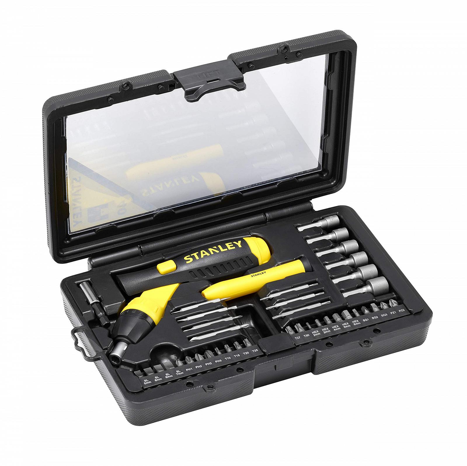Набор бит Рэтчет Stanley 0-63-038 с гибкой рукояткой 35 предметов, фото №5