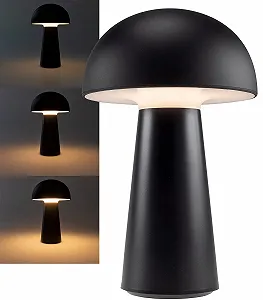 Светодиодная настольная лампа ChiliTec аккумуляторная с сенсорным диммированием IP20 USB Warm White Черная synthetic.ua - Фото 1