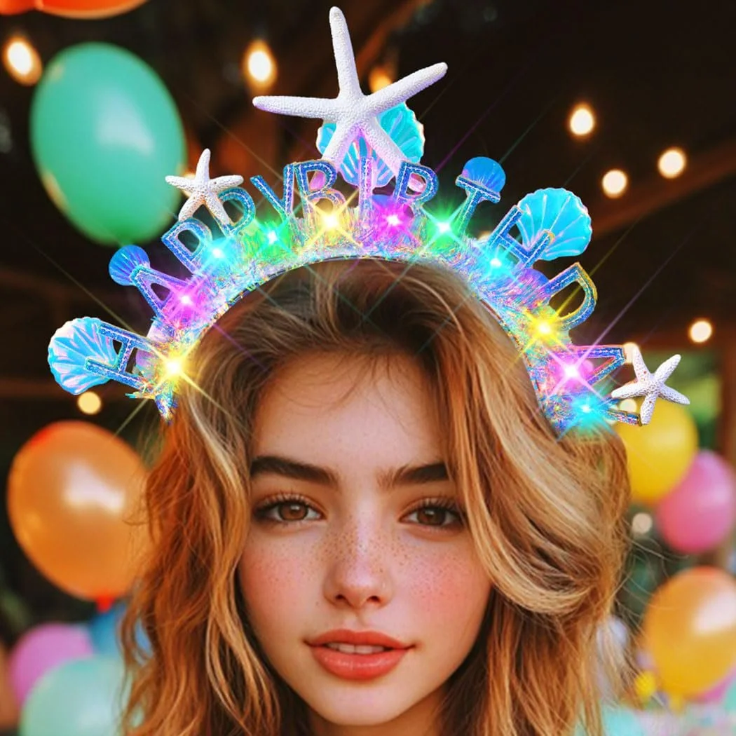 Світлодіодна Обруч на голову Luminous Birthday Festival, фото №1 Світлодіодна Обруч на голову Luminous Birthday Festival, фото №1