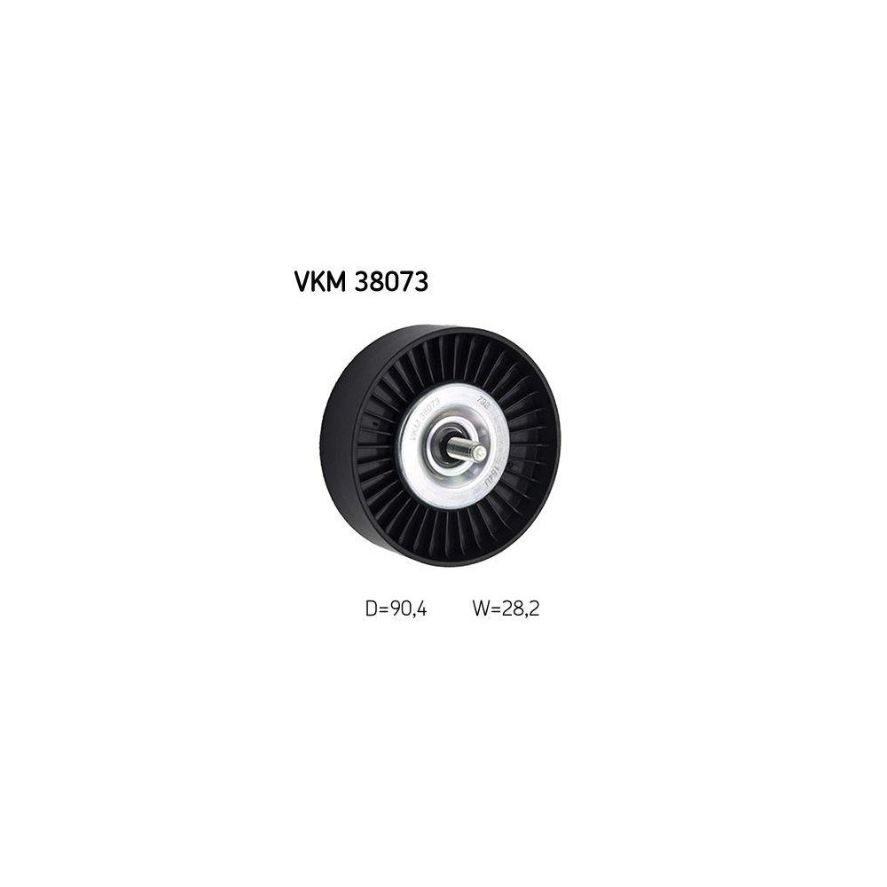 Ролик обвідний/напрямний SKF VKM 38073 для поліклинового ременя MERCEDES-BENZ, фото №1