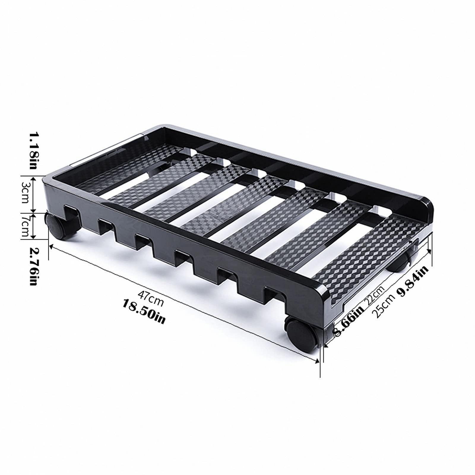 Регулируемая подставка для системного блока для ноутбуков и настольных компьютеров с 4 колесами под стол 47 x 25 см, фото №2