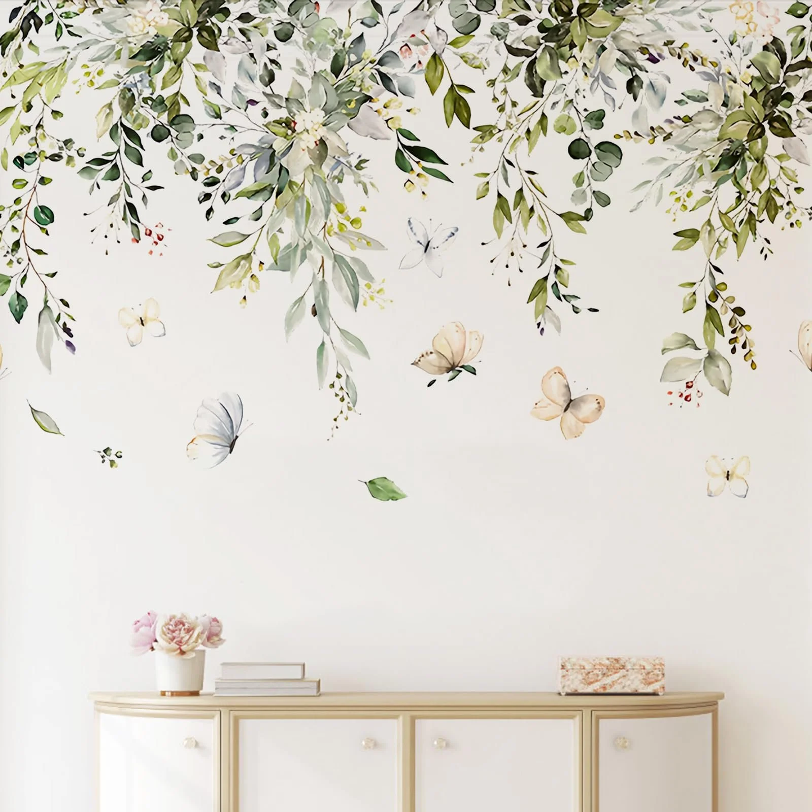 Наклейка на стіну Dokeno Plants Green Leaves, фото №3