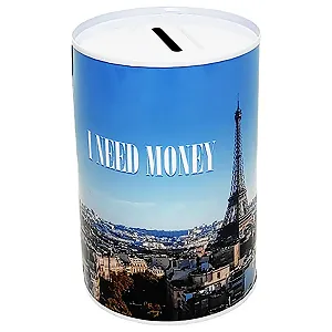 Скарбничка Париж Ейфелева вежа металева 10 x 7,5 см - Фото 1