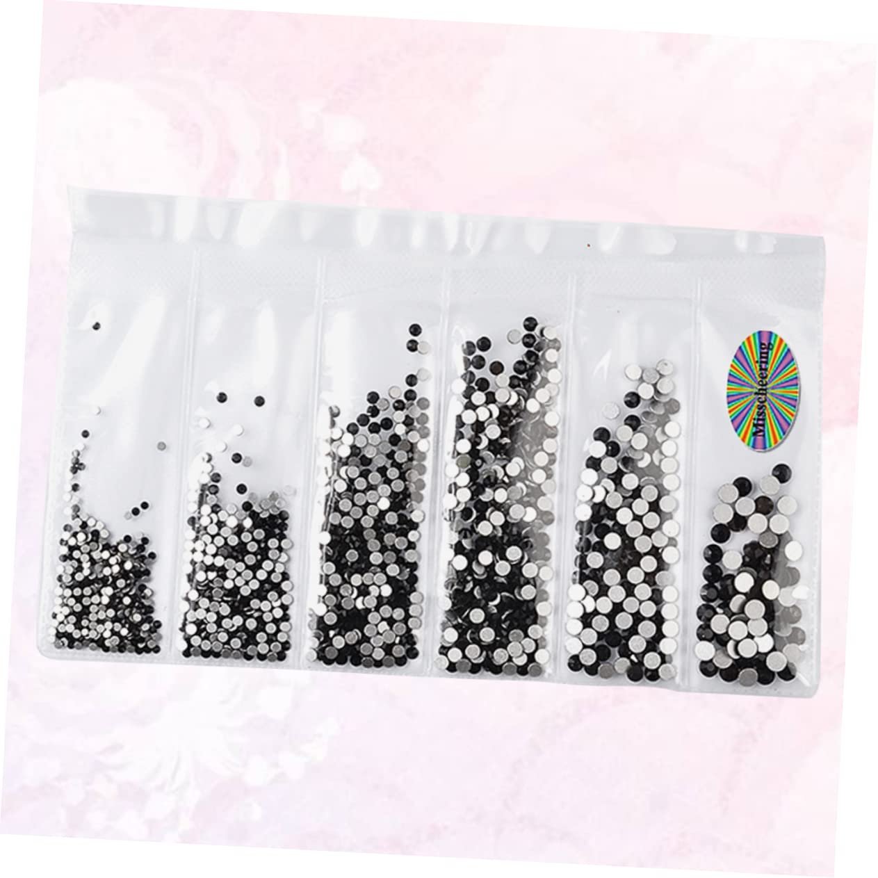 Стразы для ногтей FRCOLOR 1364 штук, украшения с блестками, самоклеящиеся наклейки, бисер, камни, аксессуары для ногтей, черный, фото №7 Стразы для ногтей FRCOLOR 1364 штук, украшения с блестками, самоклеящиеся наклейки, бисер, камни, аксессуары для ногтей, черный, фото №7
