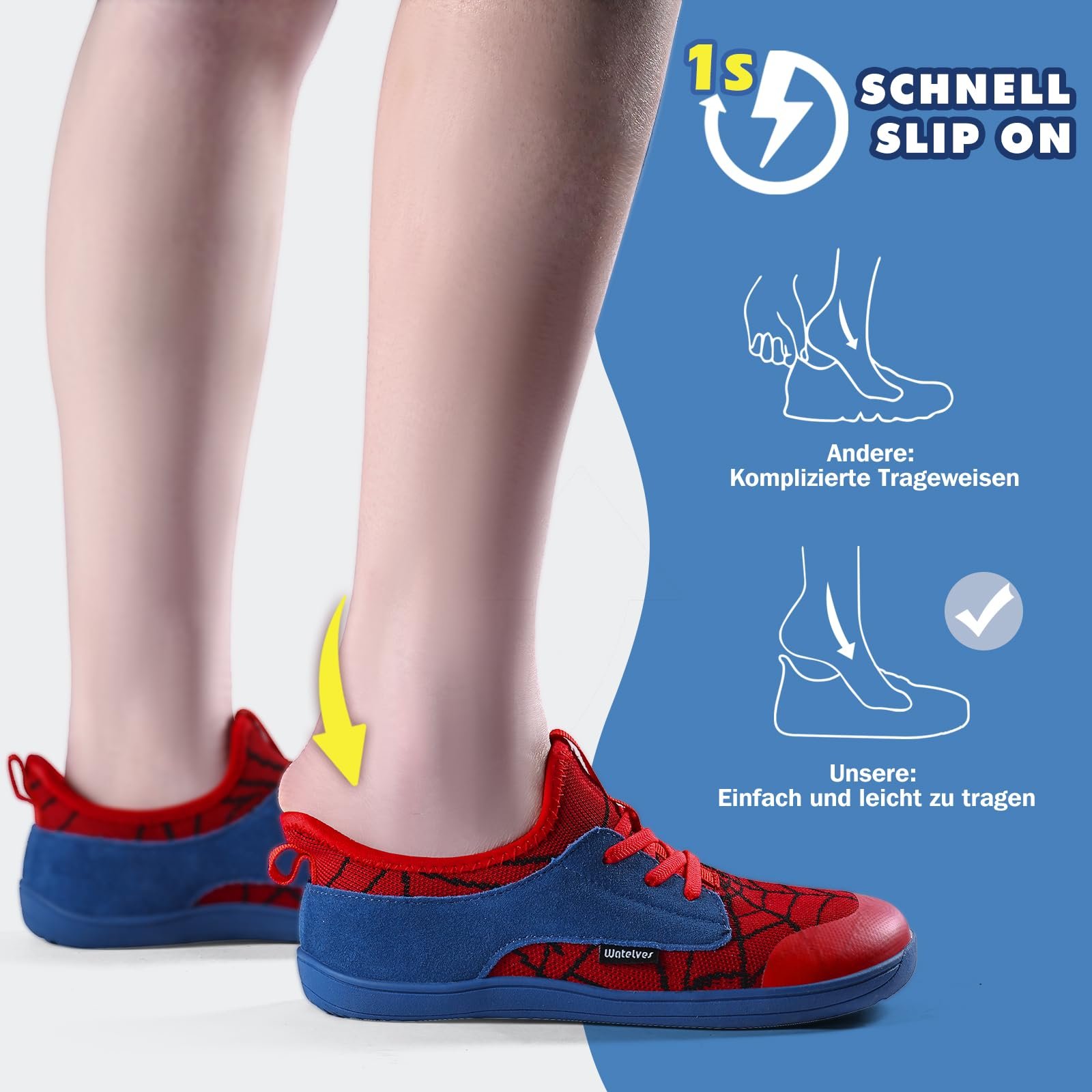 Босоножки WateLves Детские, Широкие, девочек, малышей, босоножки, минималистичные босоножки-тренажеры, тапочки, без застежки, фото №3