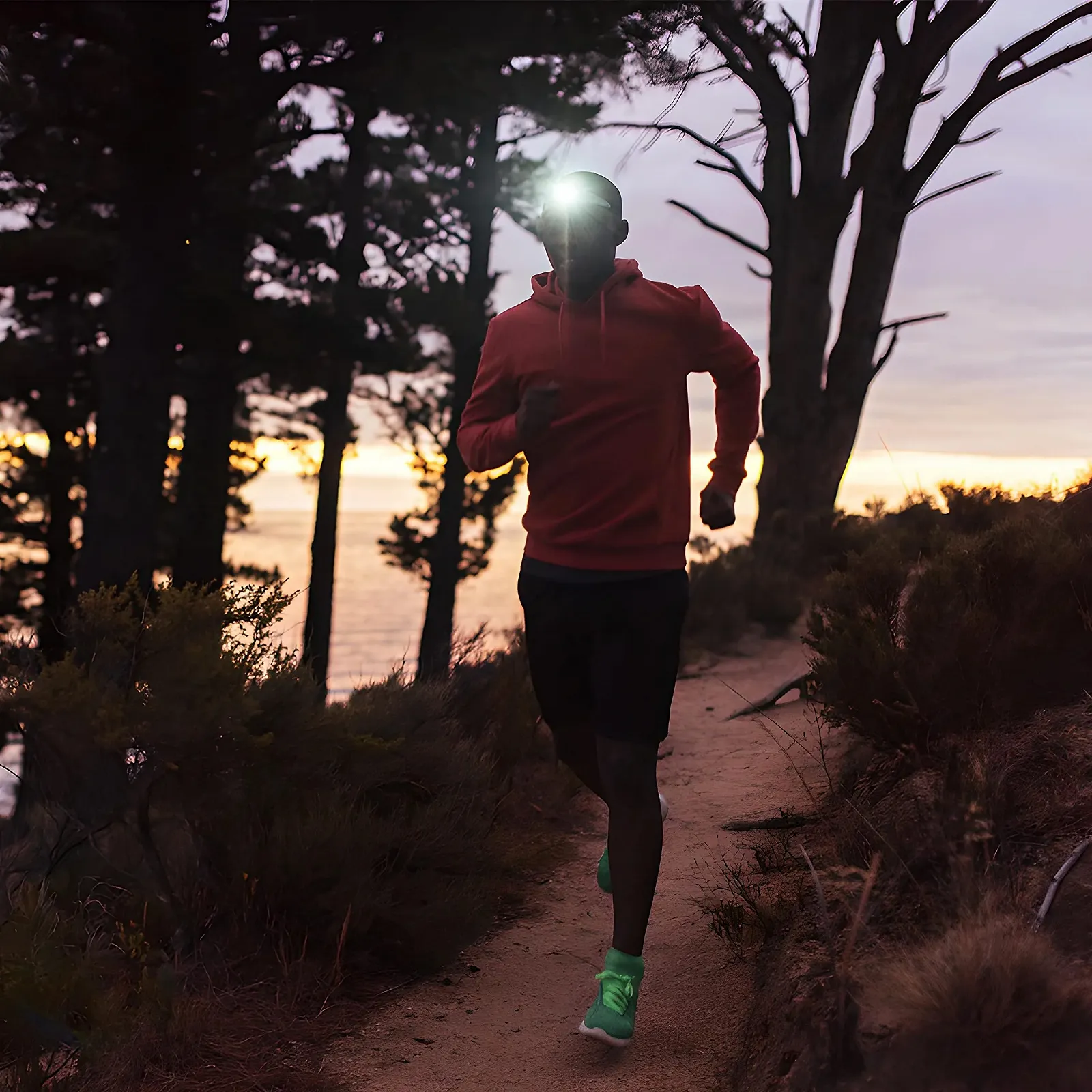 Налобний ліхтар Retoo LED, 3 режими освітлення, водонепроникний, легкий, 400 люмен, фото №5