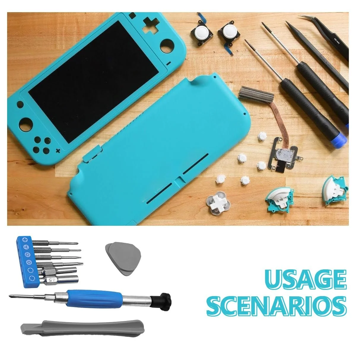 Набір інструментів для ремонту 10 шт. для Nintendo Switch SNES N64 NES Wii Triwing, фото №6