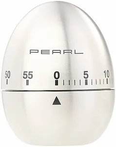Таймер кухонный PEARL нержавеющая сталь механический 60 мин - Фото 1