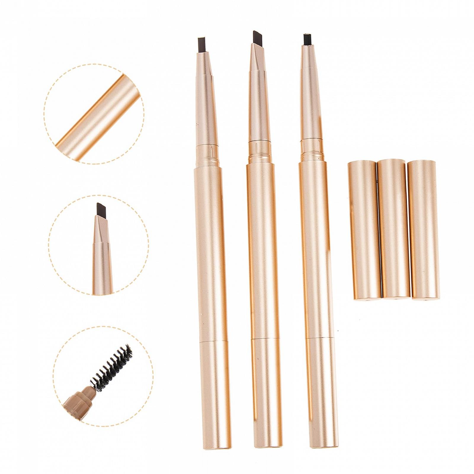 Олівець для брів Healvian 3 штуки з подвійною стороною Водостійкий Темно-коричневий, фото №4 Олівець для брів Healvian 3 штуки з подвійною стороною Водостійкий Темно-коричневий, фото №4