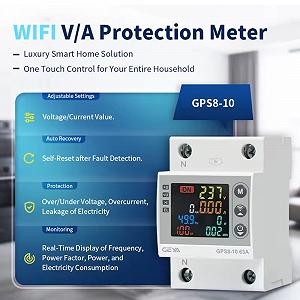 Устройство защиты напряжения и тока GEYA GPS8-10 Wi-Fi - Фото 1