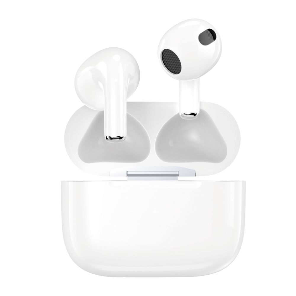 Беспроводные наушники XO X12 TWS Bluetooth v5.1 200mAh Type-C LED White, фото №7