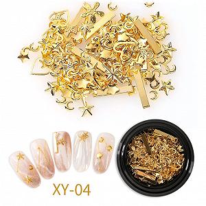 Прикраса для нігтів minkissy,золоті synthetic.ua - Фото 1