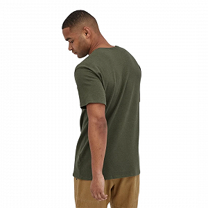 Футболка Patagonia M's Work Pocket Tee industrial green S synthetic.ua - Фото 1