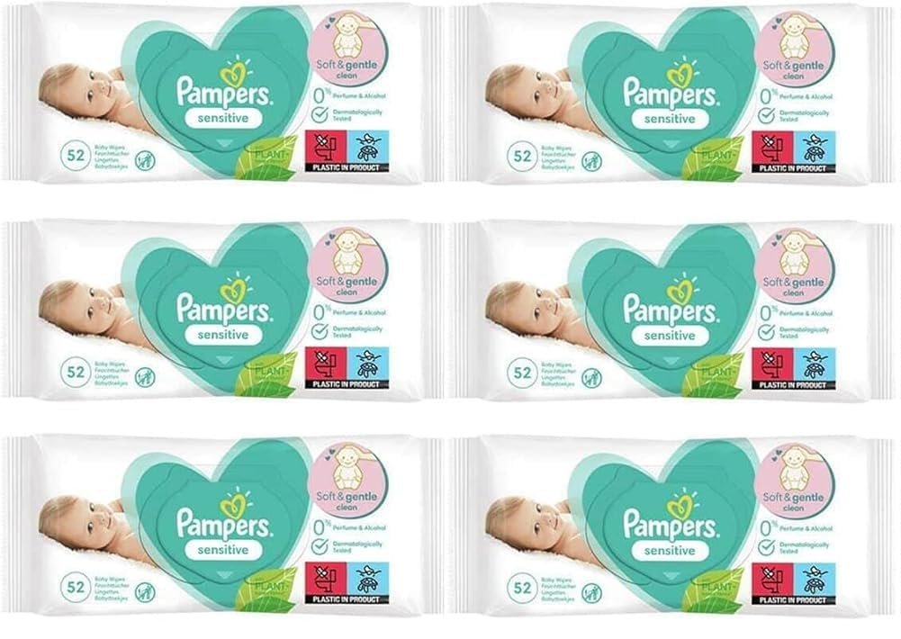 Детские салфетки Pampers Sensitive 81687204 Белые, фото №1