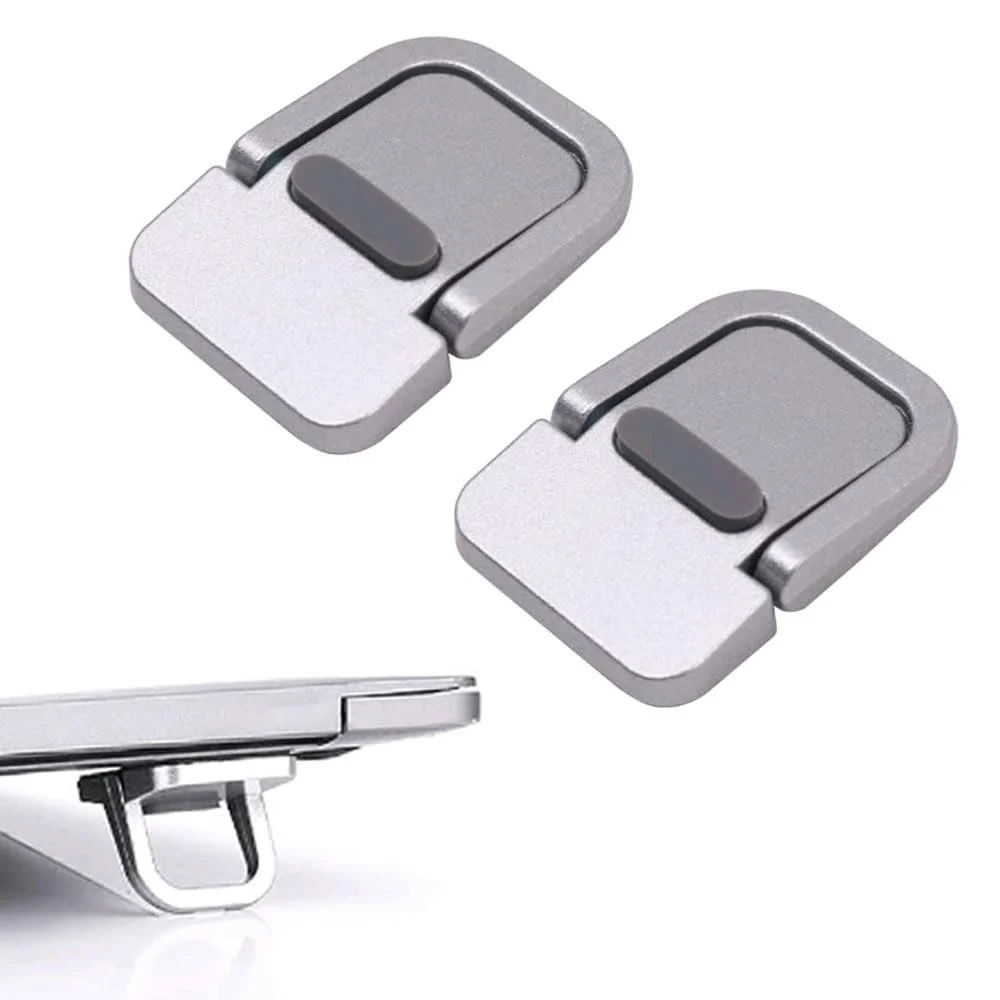 Подставка для клавиатуры Портативная 2 шт. Самоклеящаяся Мини Подставка для ноутбука Невидимая Серебристая, фото №1