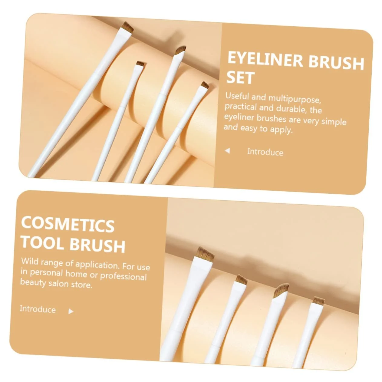 Пензлі для підводки Healeved Плоский Інструмент для макіяжу очей, фото №5