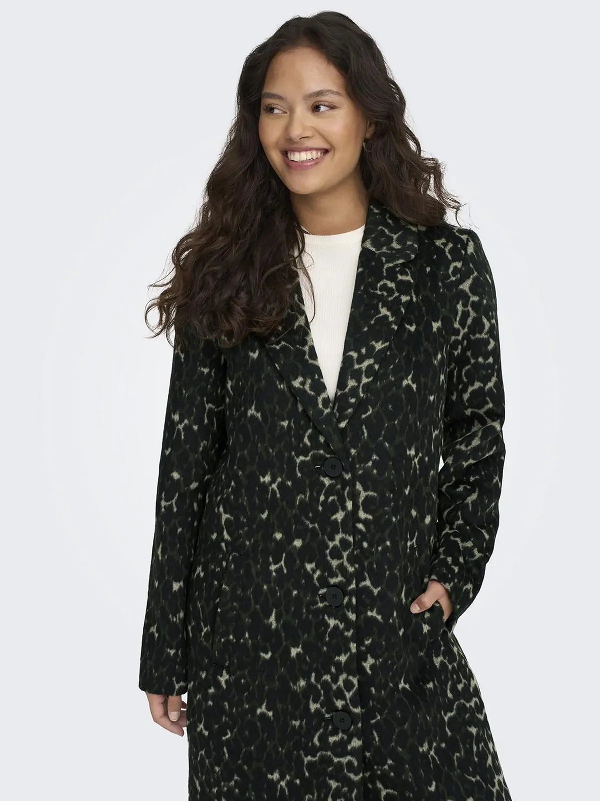 Пальто Jacqueline de Yong Жіночий З коміром з лацканами З глибокою лінією плеча, фото №6