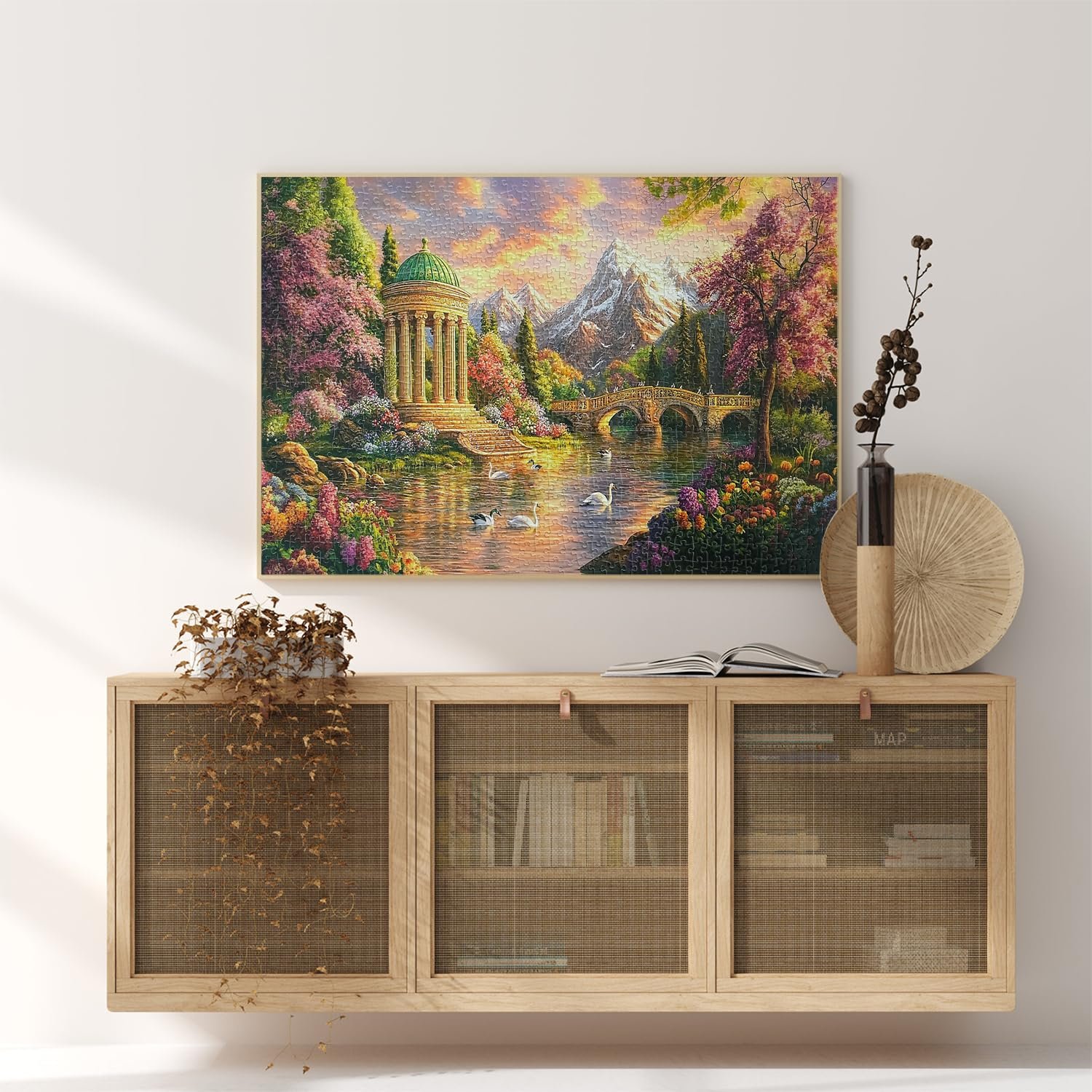 Пазл Yunlus Peaceful Enchanting Garden 1000 елементів 70 х 50 см складний, фото №2