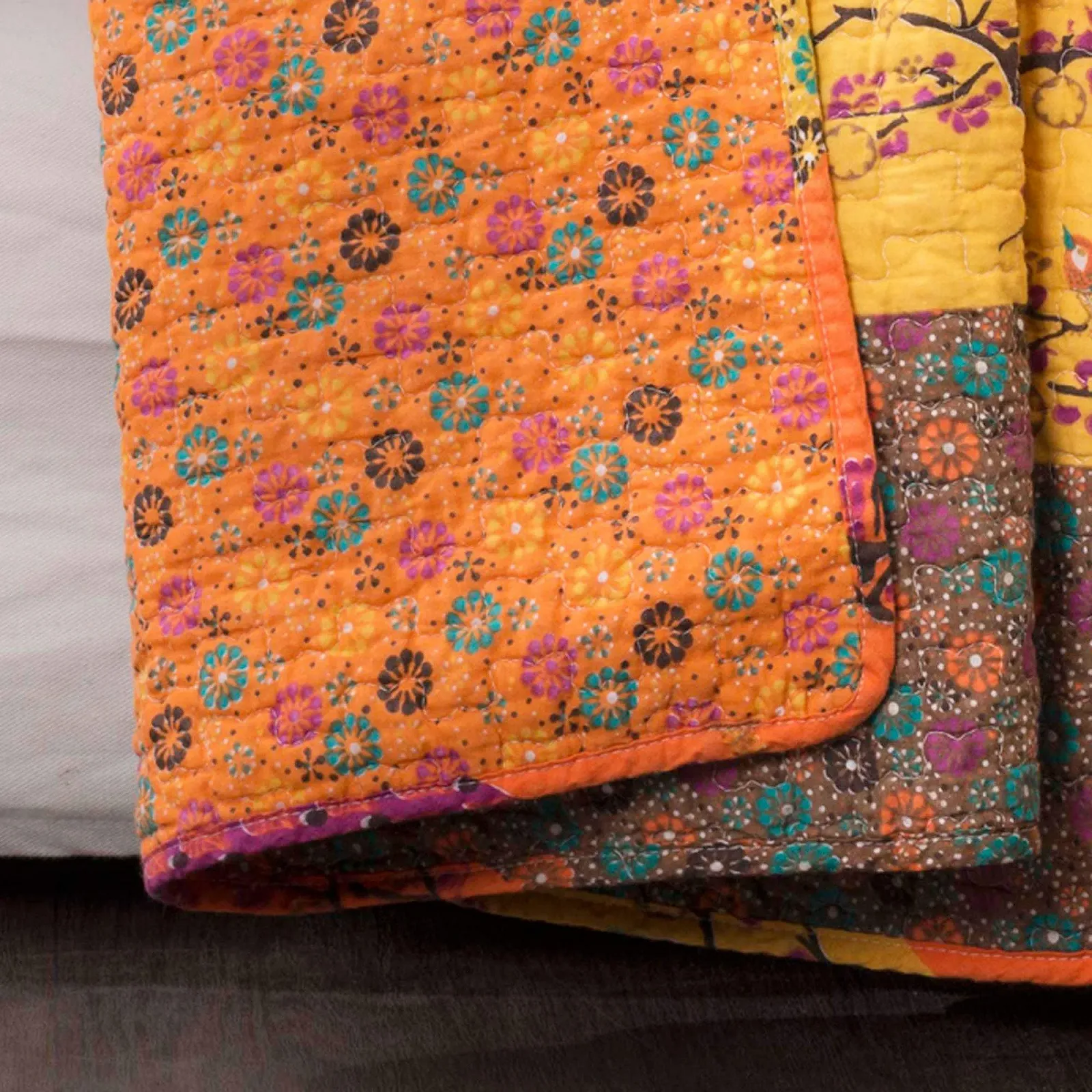 Плед Lush Decor Royal Empire 60 на 50 дюймов, Tangerine, фото №5