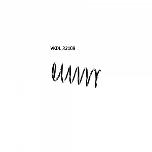 Пружина підвіски SKF VKDL 33108, передня вісь - Фото 1