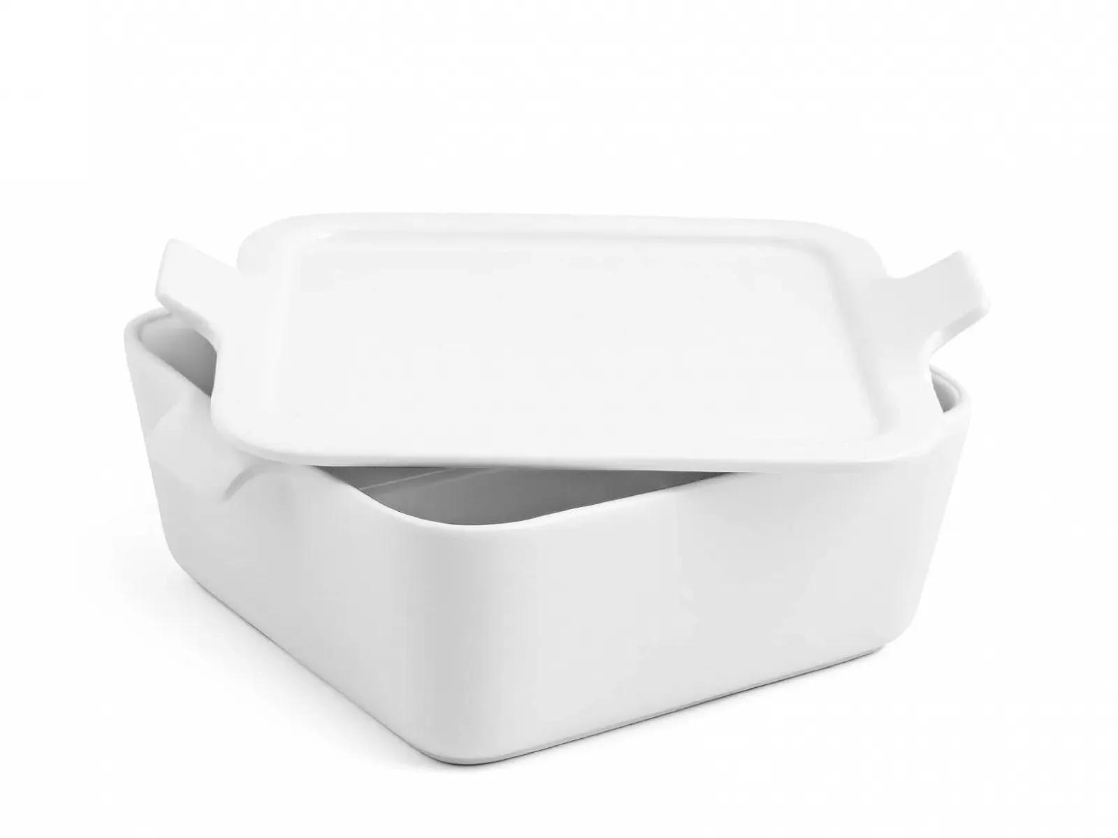 Форма для запікання H&H квадратна порцелянова 18 x 7 см з кришкою Біла, фото №3 Форма для запікання H&H квадратна порцелянова 18 x 7 см з кришкою Біла, фото №3