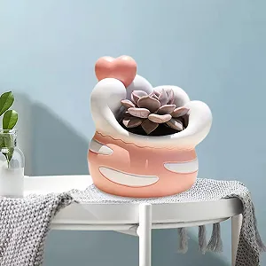 Квітковий горщик Cartoon у формі котячої лапки зі смоли synthetic.ua - Фото 1