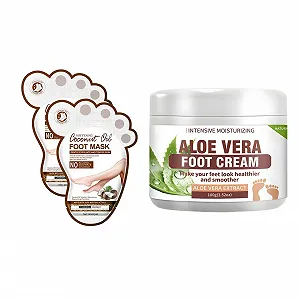 Крем и маска для ног Rich Nourish and Moisturize для восстановления потрескавшейся кожи для всех типов кожи - Фото 1