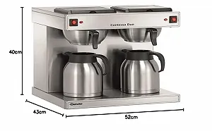 Кофеварка Bartscher Contessa Duo Двойная Нержавеющая сталь synthetic.ua - Фото 1