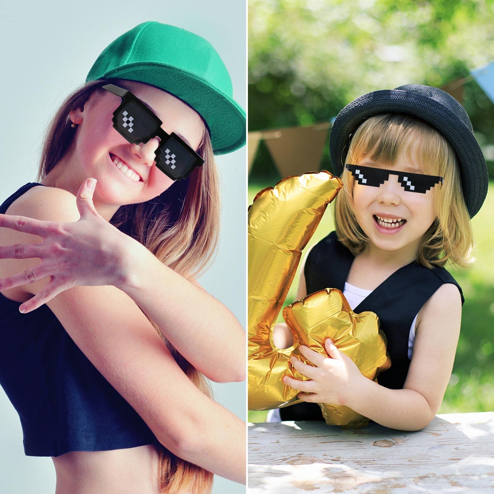 Солнцезащитные очки Thug Life Унисекс, 3 шт, черный, фото №7