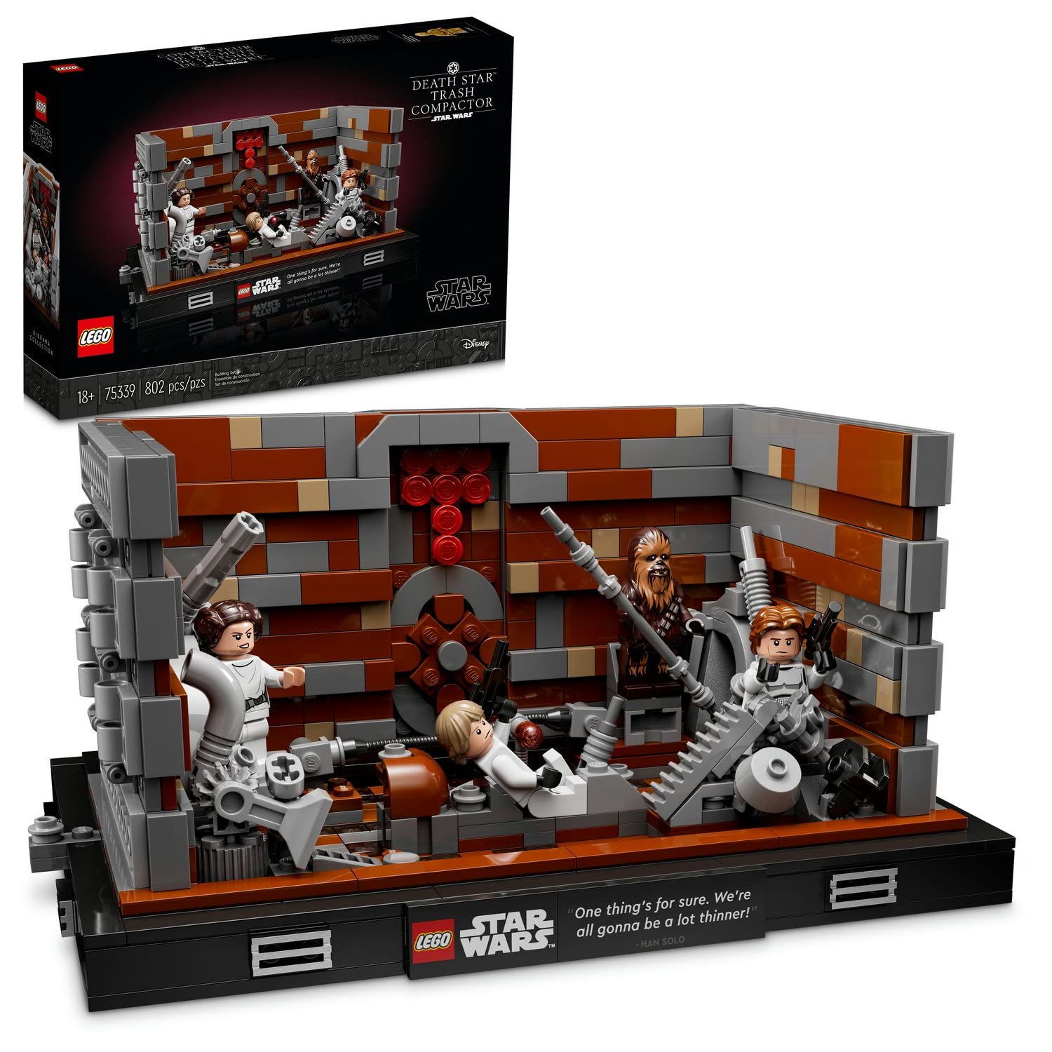 Конструктор LEGO Star Wars Death Star Trash Compactor Diorama 75339 802 деталей, фото №1