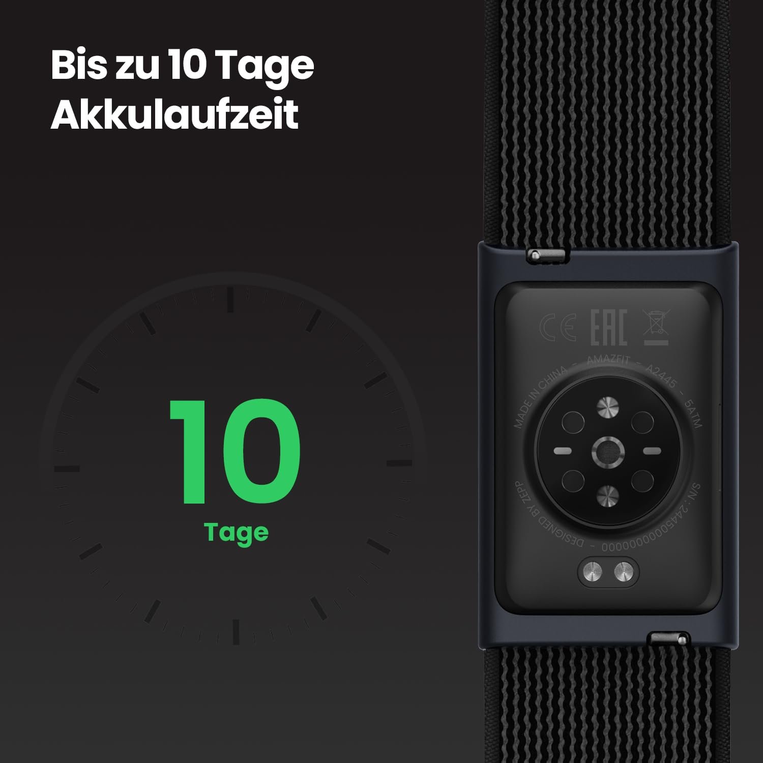 Фитнес-браслет Amazfit Helio Strap, круглосуточное отслеживание активности и сна с измерением пульса, 10 дней автономной работы, 27 спортивных режимов, силовые тренировки, HYROX, не требуется подписка для Android, фото №5