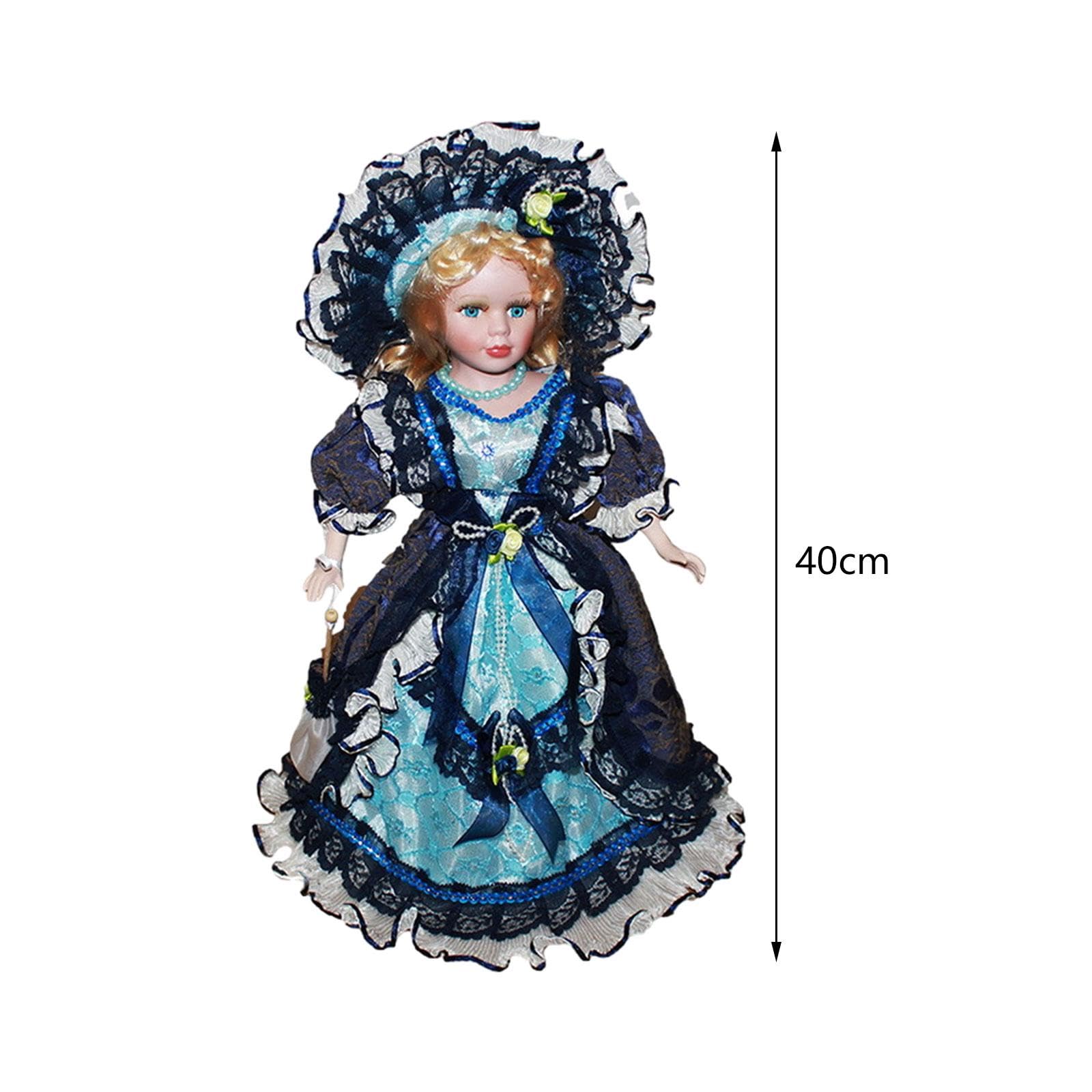 Фигурки Harilla Miniature Porcelain Woman Ceramic Doll 40см Dark Blue, фото №4