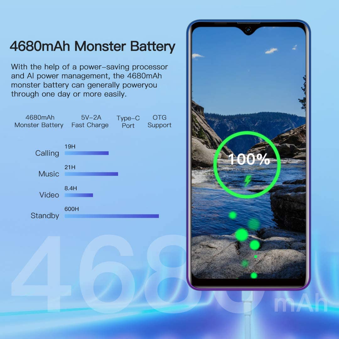 Смартфон 6.49" Blackview A80 Pro 4/64Gb 4G Face ID 2-SIM Android 9 4 ядра Red, фото №5