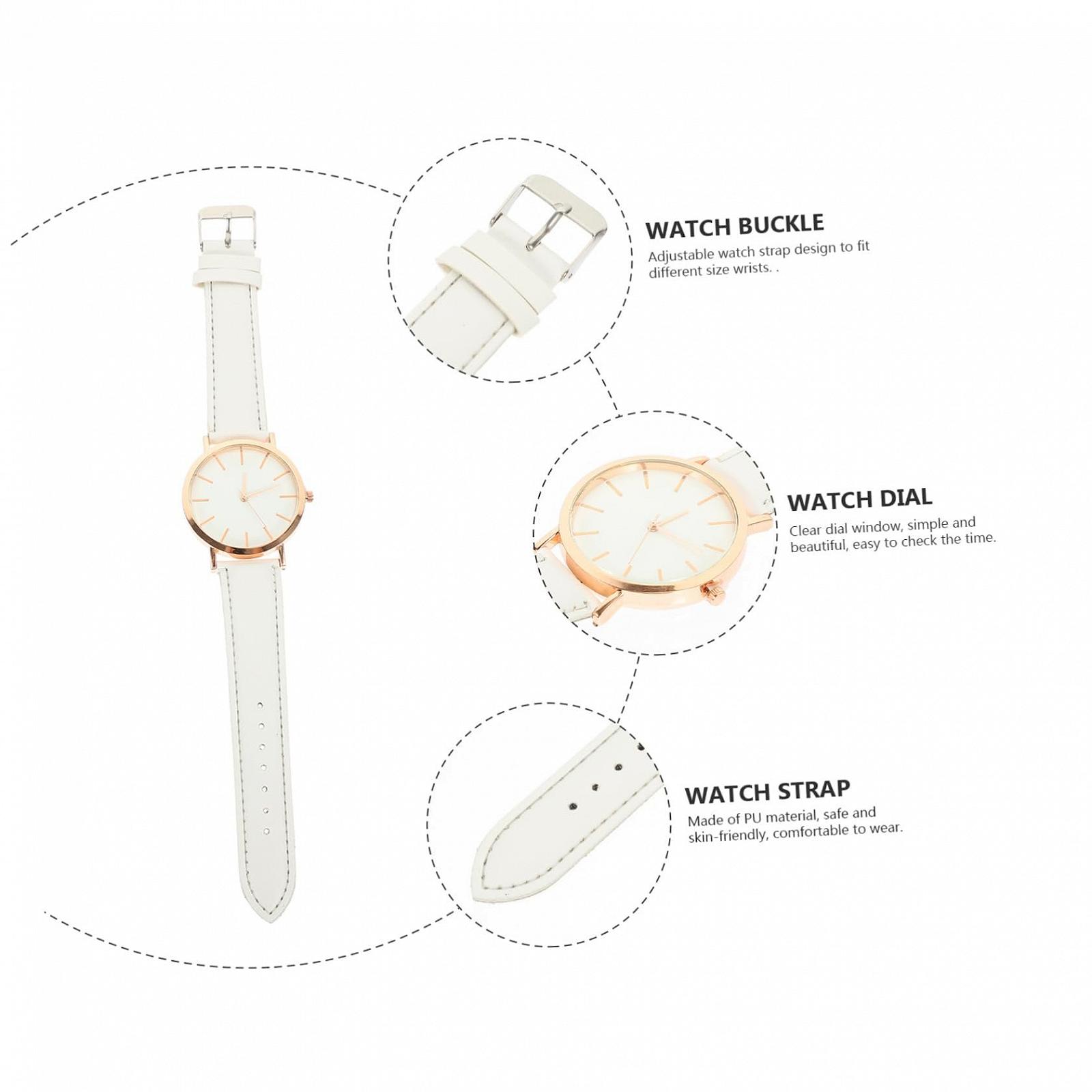 Часы WRITWAA Простые часы с браслетом Женские наручные часы Белый, фото №9 Часы WRITWAA Простые часы с браслетом Женские наручные часы Белый, фото №9