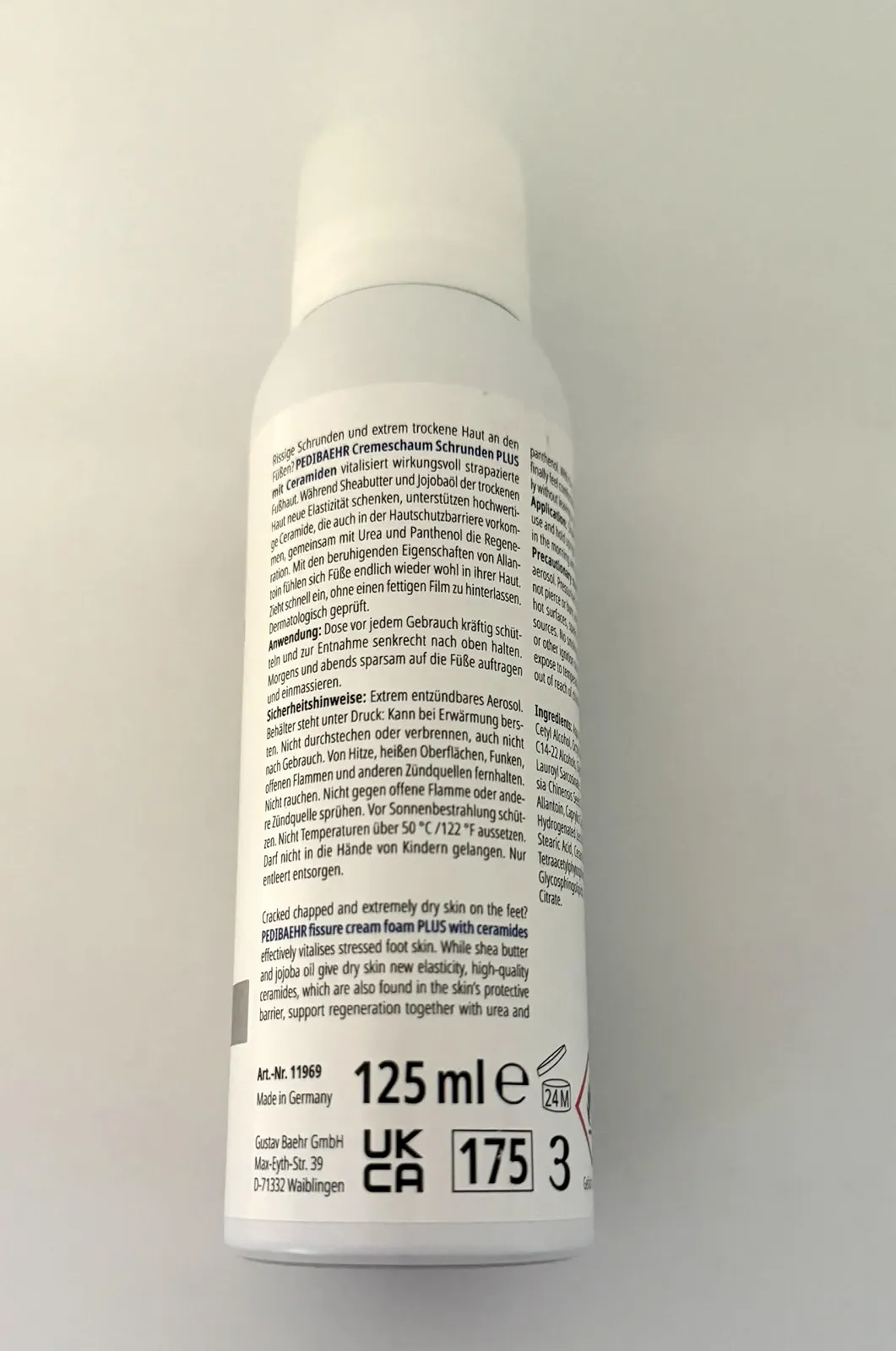 Крем-піна Pedibaehr Cracked Plus з керамідами 125 мл, фото №3