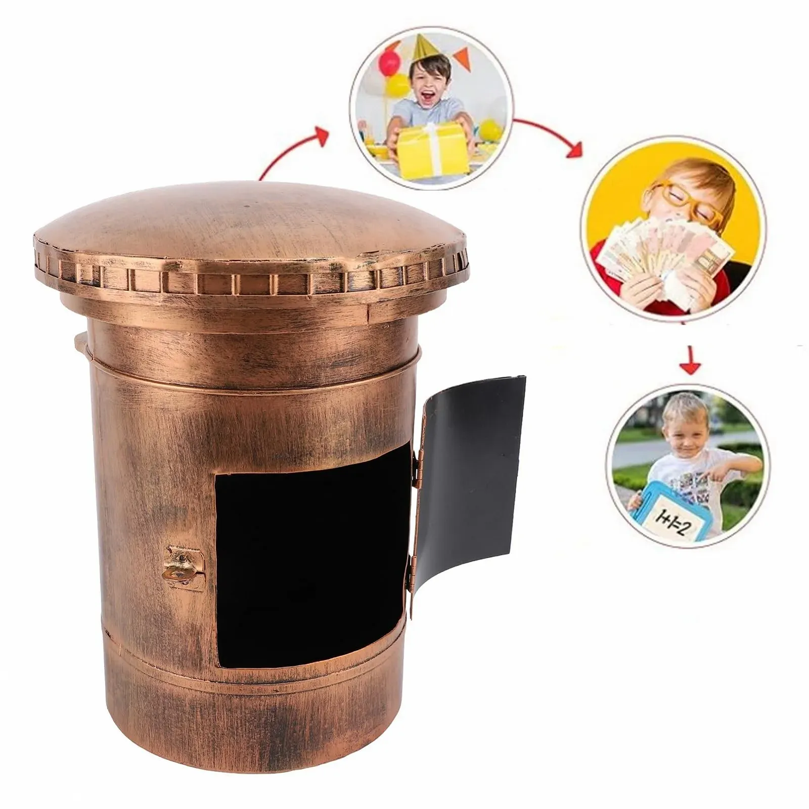 Скарбничка залізна Поштова скринька Vintage Retro Британський стиль, фото №2