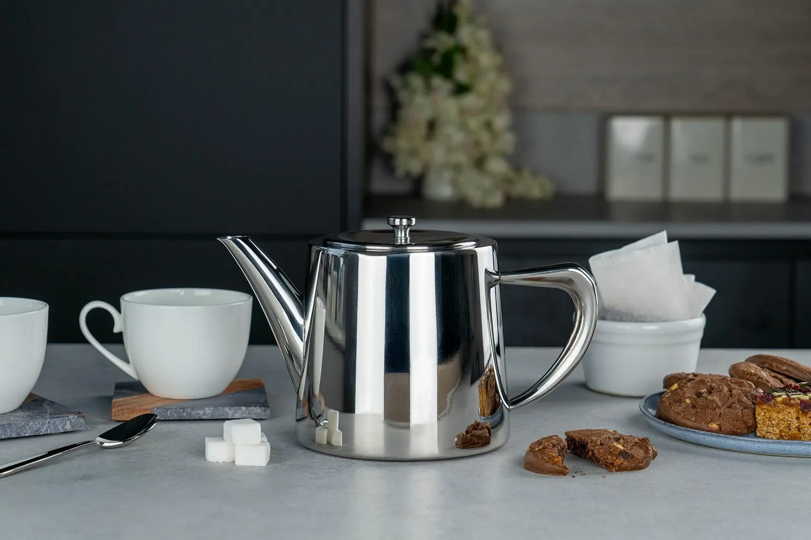 Чайник-заварник Café Olé Derwent Нержавіюча сталь 1,3 л Дзеркальна поліровка, фото №3