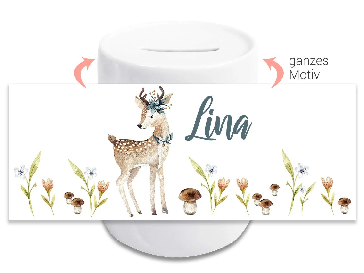 Скарбничка дитяча GrazDesign Unicorn Персоналізована, фото №2