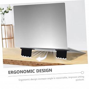 Підставка для ноутбука портативна, складана, маленька (2 шт. в упаковці) Чорний synthetic.ua - Фото 1