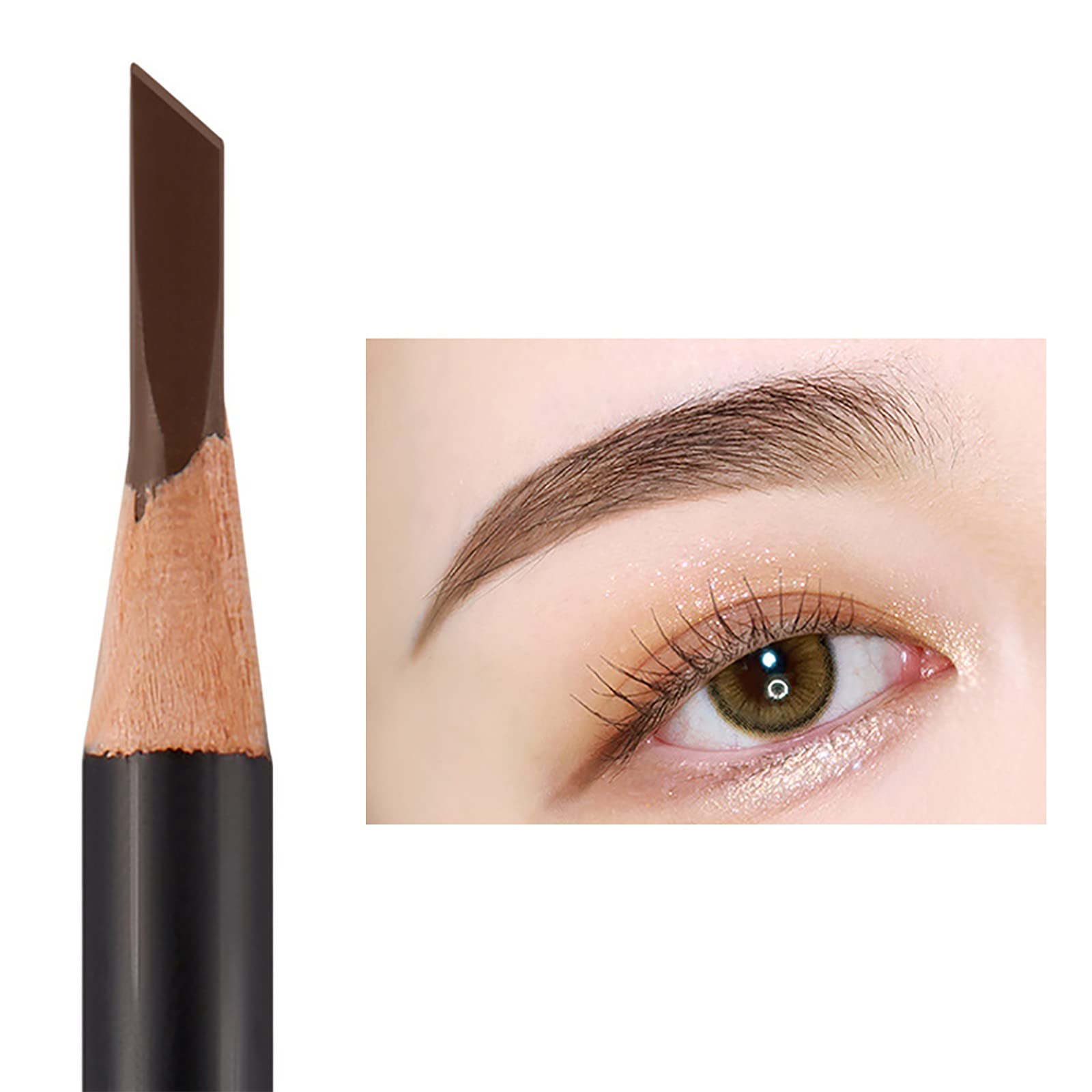 Олівець для брів Delivers Hard Водостійкий стійкий олівець 4 точки брови (C, Один розмір), фото №4